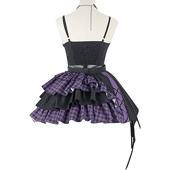 Amazon.co.jp: ゴスロリータドレス Jsk 小悪魔歌スーツ紫
